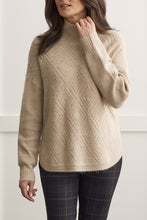 Load image into Gallery viewer, Oatmeal Hem Mock NeckTunic
