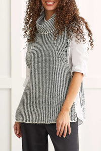 Grey Knit Sweater Vest