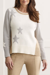 TF- Neutral Star Knit Sweater