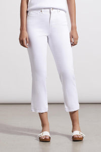 Sophia 25" White Micro Flare Jean