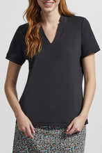 Load image into Gallery viewer, Black V-Neck Performance Top
